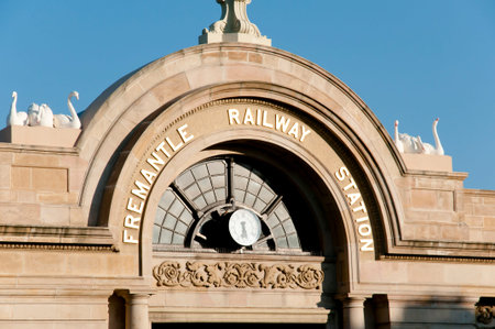 Fremantle Railway Station - Australiaの写真素材