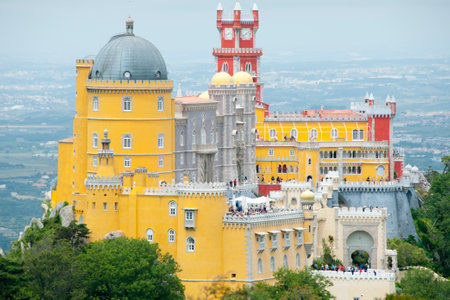 Pena Palace - Sintra - Portugalのeditorial素材