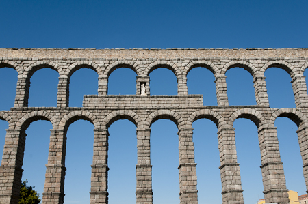 Aqueduct of Segovia - Spainの写真素材