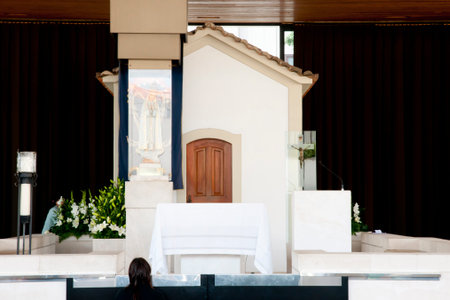 Chapel of Apparitions - Fatima - Portugalの写真素材