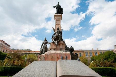 Pedro Murillo Statue - La Paz - Boliviaの写真素材