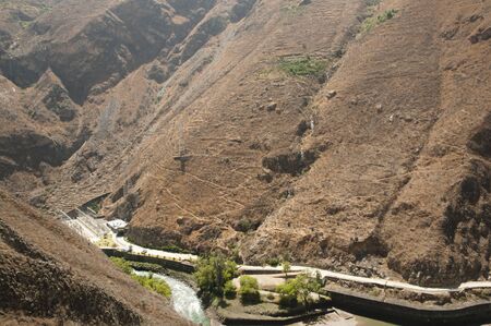 Callahuanca Powerstation - Peruの写真素材