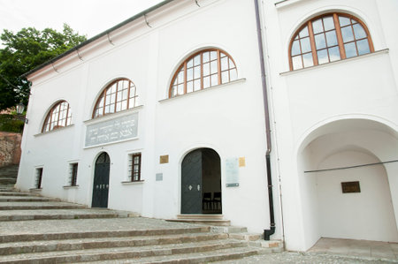 MIKULOV, CZECH REPUBLIC - July 6, 2016: Upper Synagogue is the oldest and only remaining synagogue...