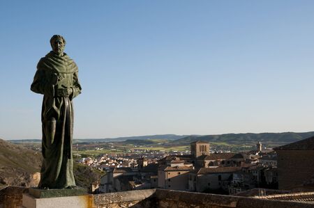 Friar Statue - Cuenca - Spainの写真素材