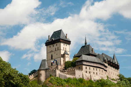 Karlstejn Castle - Czech Republicのeditorial素材
