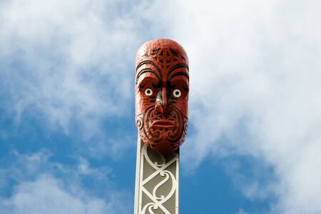 Maori Mask - Rotorua - New Zealandの写真素材