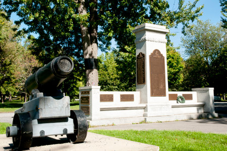War Memorial Monument - Kingston - Canadaのeditorial素材