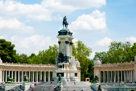 Monument to Alfonso XII in Retiro Park - Madrid - Spain