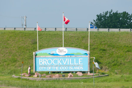 Brockville City Sign - Canadaのeditorial素材