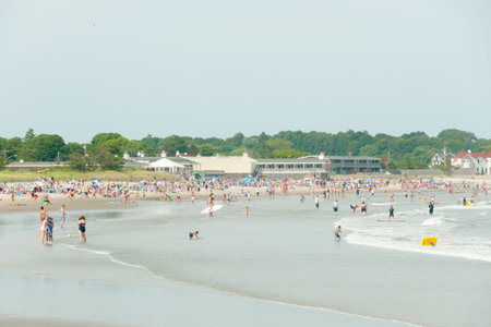 Scarborough Beach - Narragansett - Rhode Islandのeditorial素材