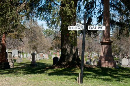 Cataraqui Cemetary - Kingston - Canadaのeditorial素材