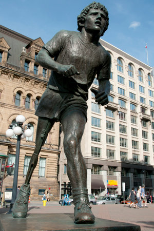 Terry Fox Statue - Ottawa - Canadaのeditorial素材