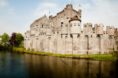 Gravensteen Castle - Ghent - Belgiumのeditorial素材