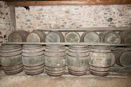 Cellar Wooden Barrels