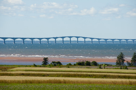 Confederation Bridge - Canadaの写真素材