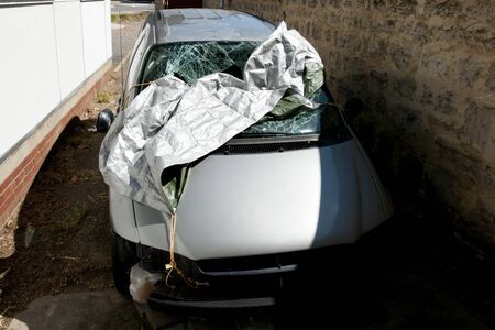 Crashed Carの写真素材