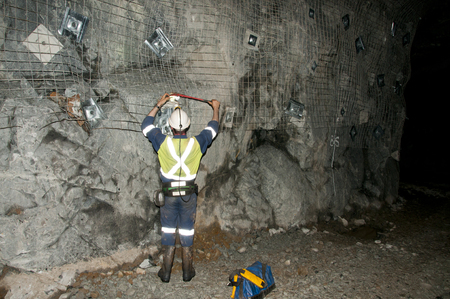 Underground Mine Surveyorの写真素材