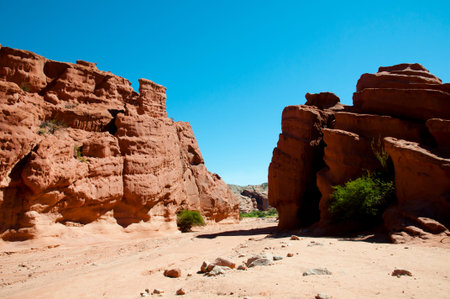 "Quebrada de las Conchas" Rock Formations - Salta - Argentinaの写真素材