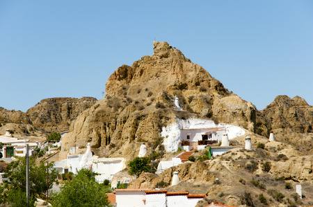 Cave Houses - Guadix - Spainの写真素材