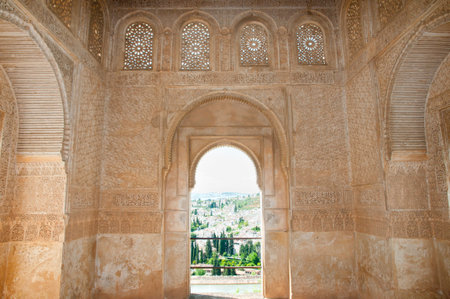 Generalife Arabesque in the Alhambra - Granada - Spainのeditorial素材
