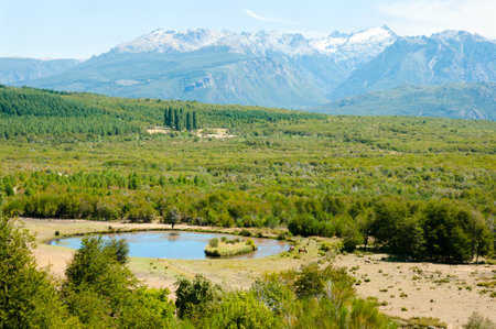 Horses Enclosure - Patagonia - Argentinaのeditorial素材