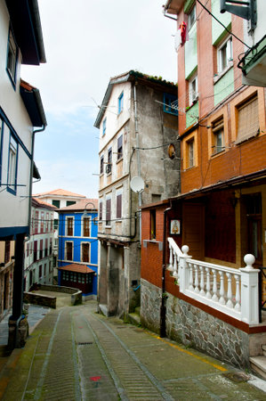 Buildings in Cudillero - Spainのeditorial素材