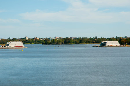 Construction of Swan River Pedestrian Bridge - Perth - Australia