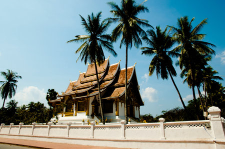 Haw Pha Bang Temple - Luang Prabang - Laosのeditorial素材