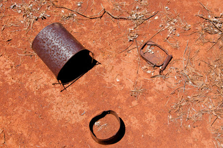 Abandoned Gold Rush Mining Settlementの写真素材