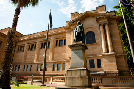 Lieutenant General Richard Bourke Statue - Sydney - Australiaのeditorial素材