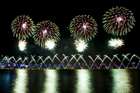 Australia Day 2018 Fireworksの写真素材