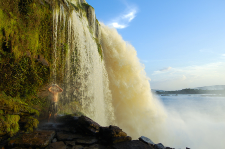 Sapo Waterfall - Venezuelaの写真素材
