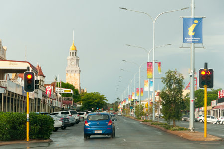 KALGOORLIE, AUSTRALIA - February 26, 2018: Historic Hannan Street is the main street of Western Australia's biggest mining townのeditorial素材