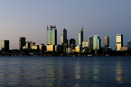 Perth City Skyline - Australiaの写真素材