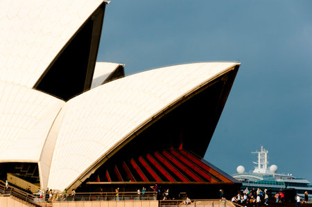 SYDNEY, AUSTRALIA - April 6, 2018: Iconic Opera House in Circular Quayのeditorial素材