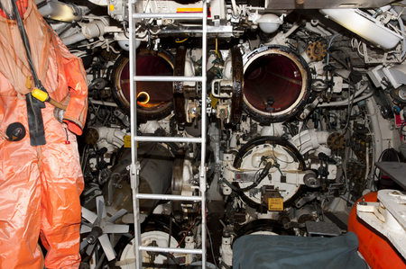 Submarine Torpedo Roomの写真素材