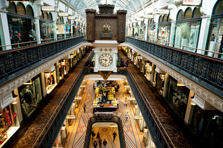 SYDNEY, AUSTRALIA - April 4, 2018: Shopping floors in the QVB buildingのeditorial素材