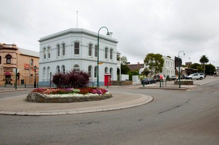 ALBANY, AUSTRALIA - February 21, 2018: Roundabout on York St & Striling Terraceのeditorial素材