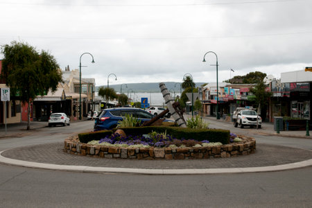 ALBANY, AUSTRALIA - February 21, 2018: Roundabout on popular York streetのeditorial素材