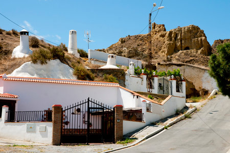 Cave Houses - Guadix - Spainのeditorial素材