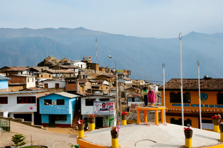SAN PEDRO DE CASTA, PERU - September 18, 2014: High altitude Andes village in proximity to Marcahuasi stone forestのeditorial素材