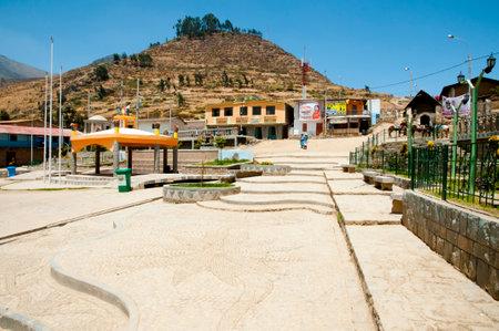 SAN PEDRO DE CASTA, PERU - September 18, 2014: High altitude Andes village in proximity to Marcahuasi stone forestのeditorial素材
