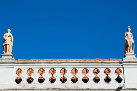 Estoi Palace Statues in Portugalのeditorial素材