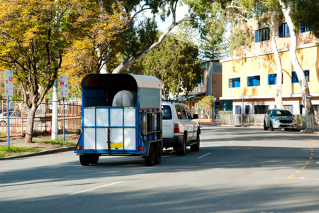 Race Horse Transport Cartのeditorial素材