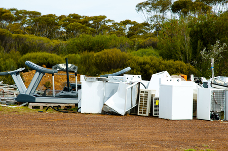 Old Appliances Junkyardの写真素材