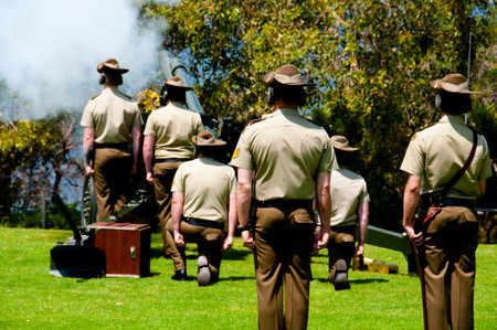Remembrance Day Gun Saluteのeditorial素材