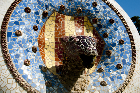 Park Guell - Barcelona - Spainの写真素材