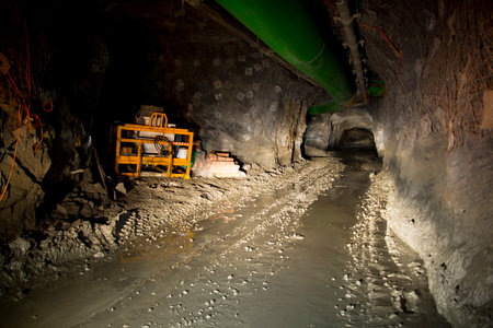 Underground Mining Tunnelのeditorial素材