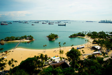 Siloso Beach - Singaporeのeditorial素材