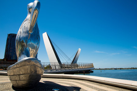 First Contact Statue - Perth - Australiaの写真素材